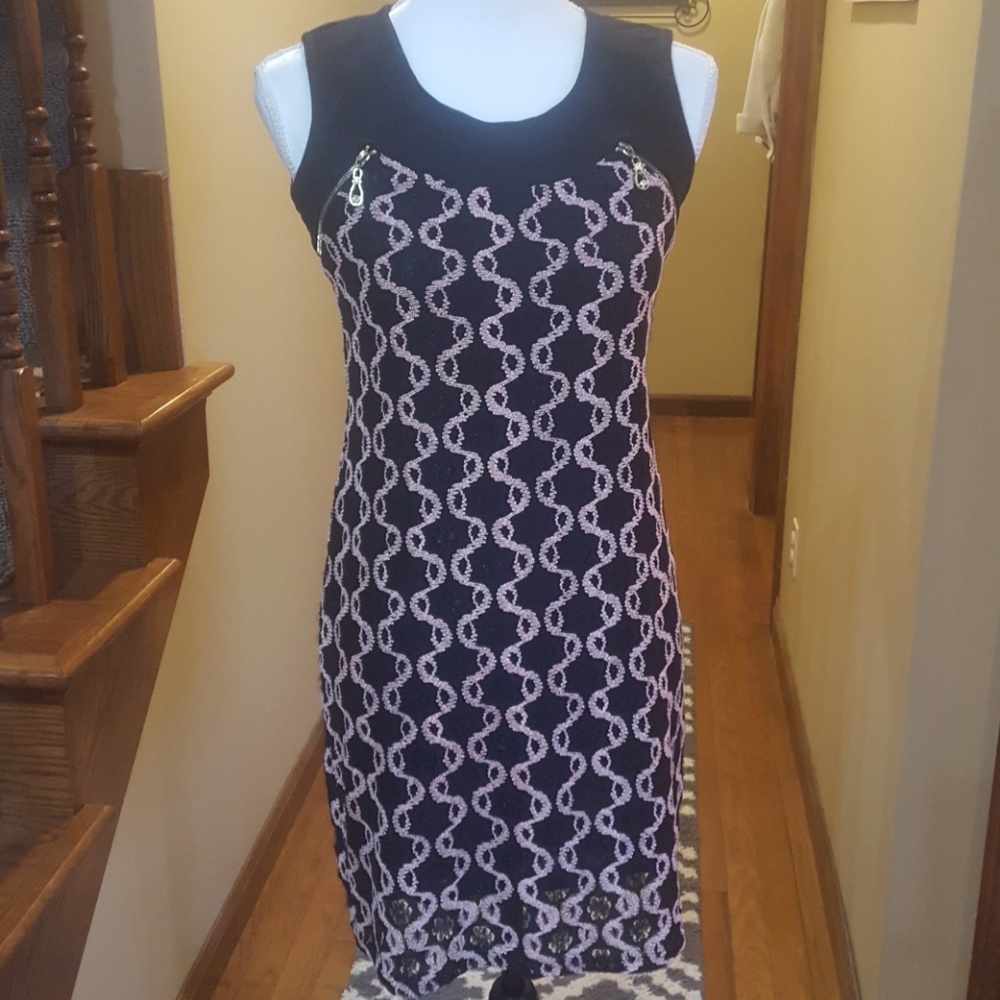 Zola pink and black dress